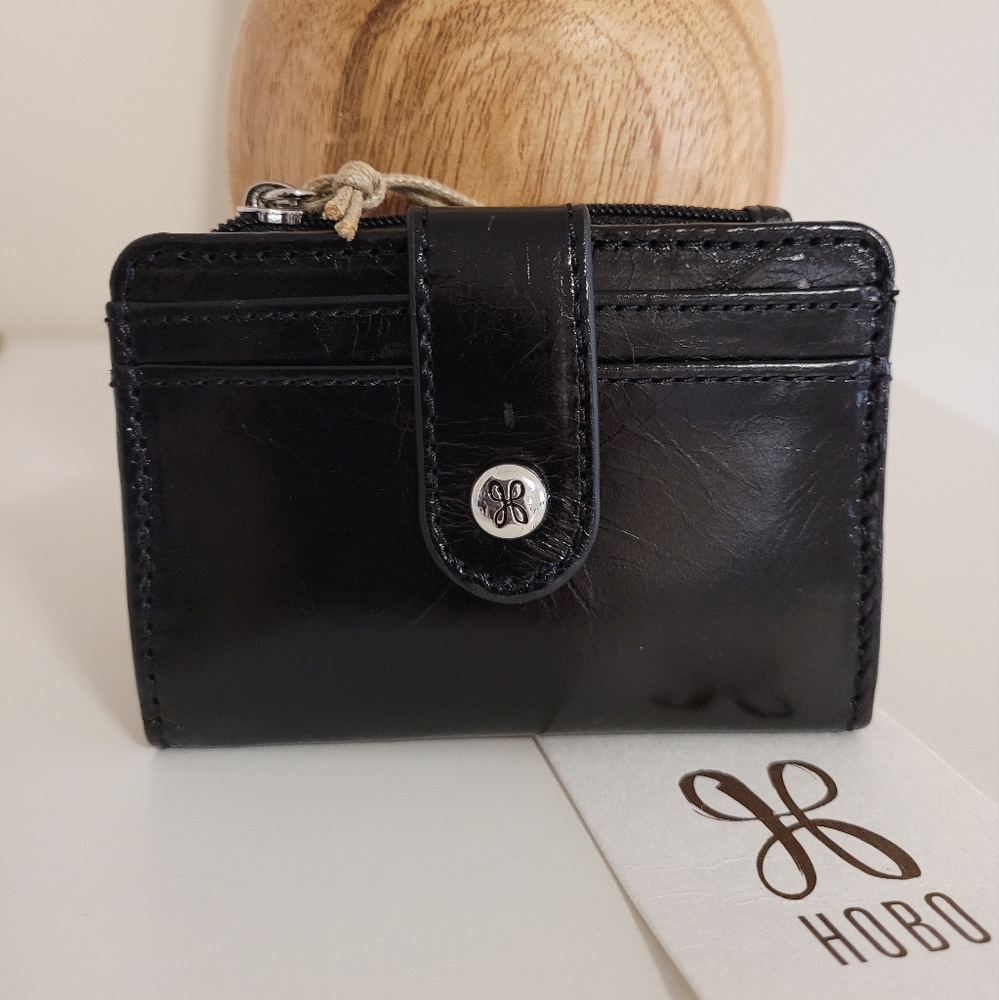 Hobo Black Leather Women's Wallet
